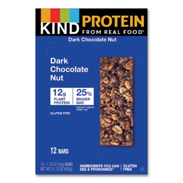 Picture of Protein Bars, Double Dark Chocolate, 1.76 Oz, 12/pack
