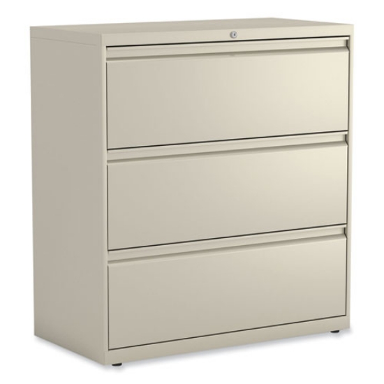 Picture of Lateral File, 3 Legal/Letter/A4/A5-Size File Drawers, Putty, 36" x 18.63" x 40.25"
