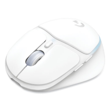 Picture of g705 wireless gaming mouse, 2.4 ghz frequency/33 ft wireless range, right hand use, white