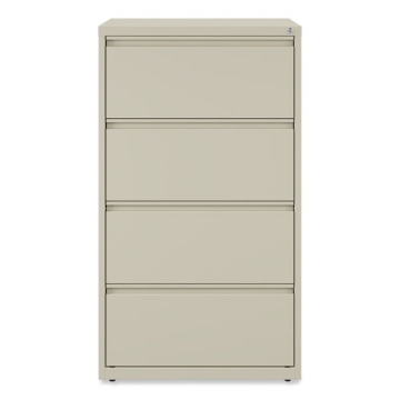 Picture of Lateral File, 4 Legal/Letter-Size File Drawers, Putty, 30" x 18.63" x 52.5"