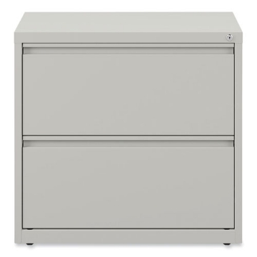 Picture of Lateral File, 2 Legal/Letter-Size File Drawers, Light Gray, 36" x 18.63" x 28"