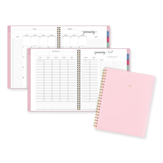 Picture of Harmony Weekly/Monthly Poly Planner, 11 x 9.38, Pink Cover, 13-Month (Jan to Jan): 2024 to 2025