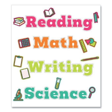 Picture of Wall Signs, Core Subjects, Multicolor, 37 Pieces