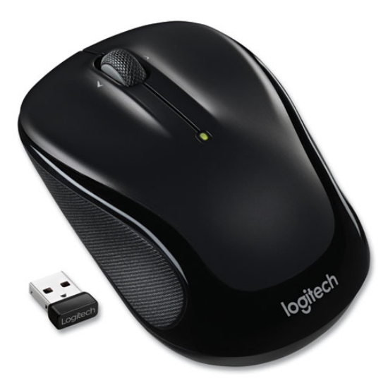 Picture of M325S Wireless Mouse, 2.4 GHz Frequency, 32.8 ft Wireless Range, Left/Right Hand Use, Black