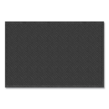 Picture of Ecomat Crosshatch Entry Mat, 48 x 27, Charcoal