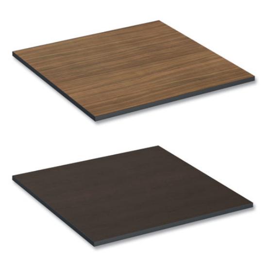Picture of Reversible Laminate Table Top, Square, 35.38w X 35.38d, Espresso/walnut