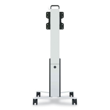 Picture of Mobile TV Cart COWORKSATION, Engineered Wood, 3 Shelves, 40 lb Capacity, 22.5 x 22.6 x 50.89, White