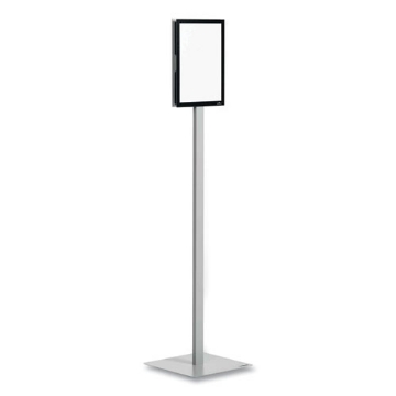 Picture of Info Stand Basic Floor Stand, 51.57" Tall, Black Stand, 8.5 x 11 Face