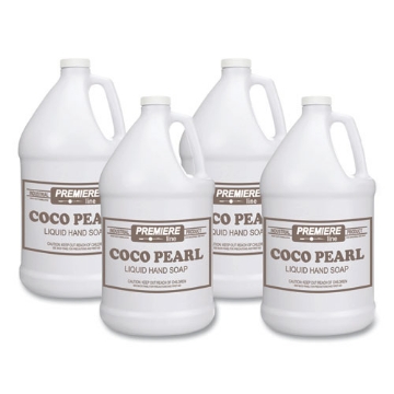 Picture of Coco Pearl Liquid Hand Soap, Coconut Scent, 128 oz Bottle, 4/Carton