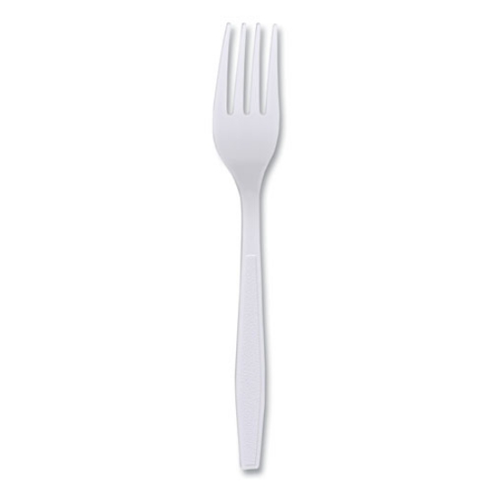 Picture of Heavyweight Wrapped Polypropylene Cutlery, Fork, White, 1,000/carton