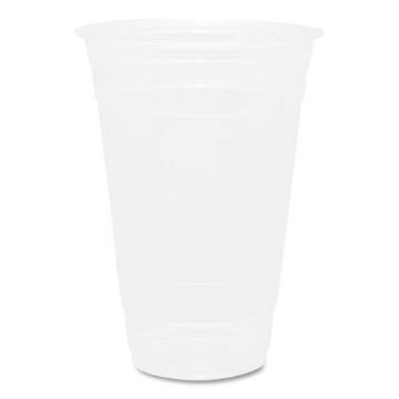 Picture of PET Plastic Cups, 20 oz, Clear, 1,000/Carton