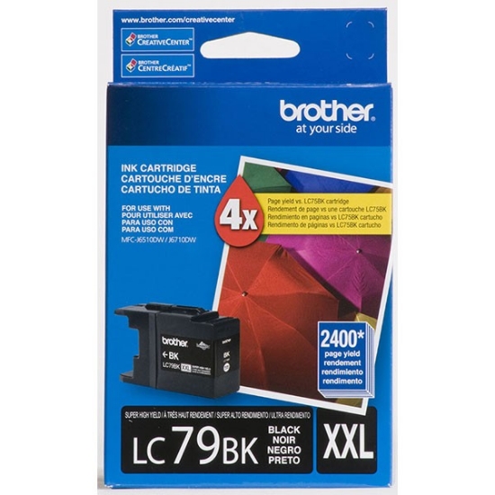 Picture of Brother LC79BK Extra High Yield Black Inkjet Cartridge (2400 Yield)