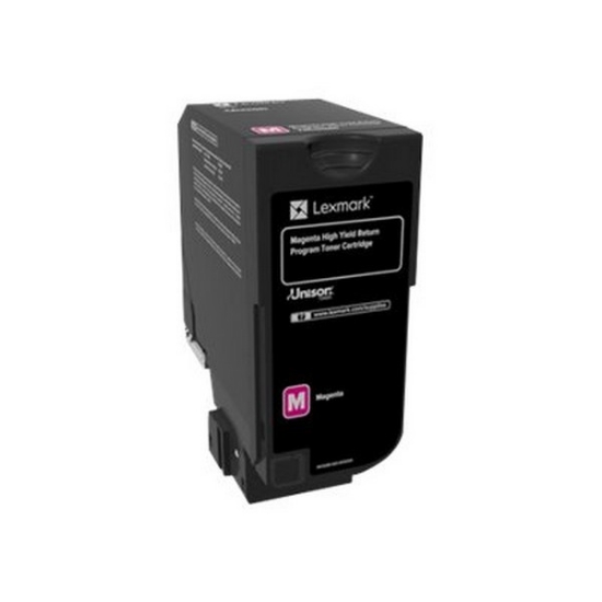 Picture of Lexmark 74C1HM0 74C0HMG) High Yield Magenta Toner Cartridge (12000 Yield)