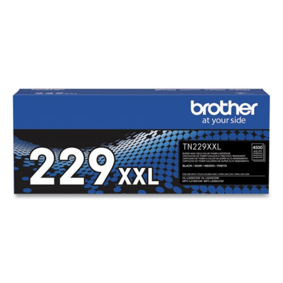 Picture of Brother TN229XXLBK Super High Yield Black Toner Cartridge (4,500 Yield)