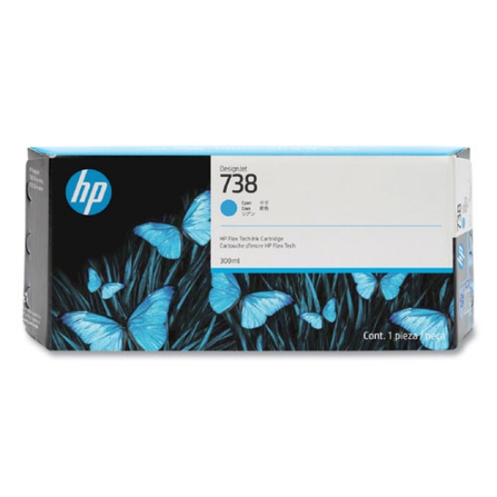 Picture of HP 676M6A (HP 738) Cyan Ink Cartridge