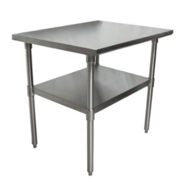 Picture of Stainless Steel Flat Top Work Tables, 36w x 30d x 36h, Silver, 2/Pallet, Ships in 4-6 Business Days