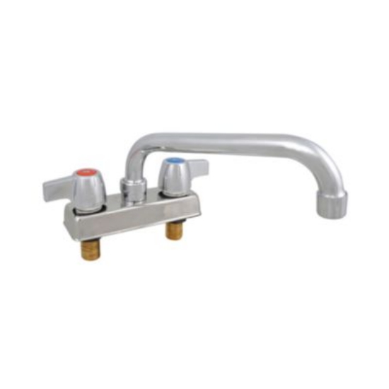 Picture of WorkForce Standard Duty Faucet, 3.87" Height/6" Reach, Chrome-Plated Brass, Ships in 4-6 Business Days