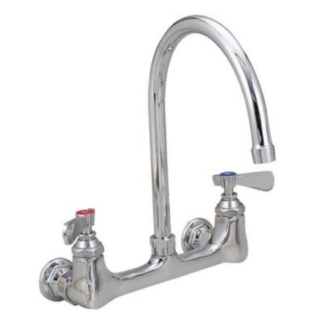 Picture of WorkForce Standard Duty Faucet, 9.5" Height/5" Reach, Chrome-Plated Brass, Ships in 4-6 Business Days