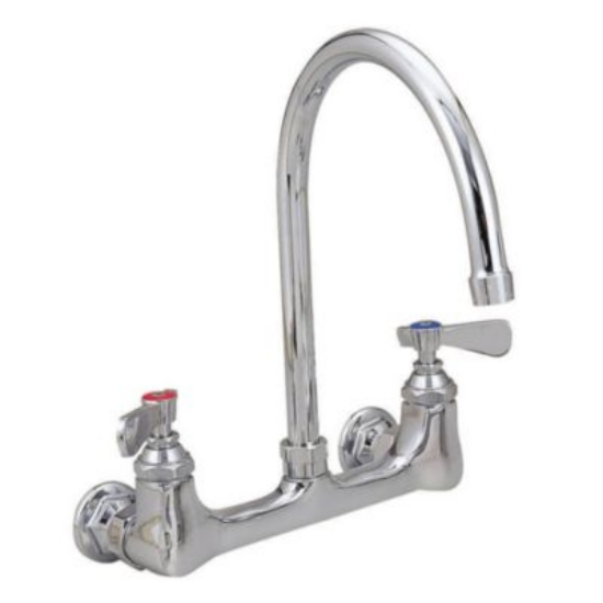Picture of WorkForce Standard Duty Faucet, 9.5" Height/5" Reach, Chrome-Plated Brass, Ships in 4-6 Business Days