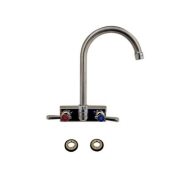 Picture of Evolution Splash Mount Stainless Steel Faucet, 12.38" Height/8" Reach, Stainless Steel, Ships in 4-6 Business Days