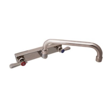 Picture of Evolution Splash Mount Stainless Steel Faucet, 4.88" Height/10" Reach, Stainless Steel, Ships in 4-6 Business Days