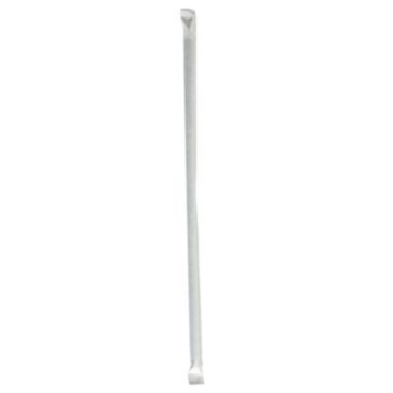 Picture of Wrapped Giant Straws, 10.25", Polypropylene, Black, 1,200/Carton
