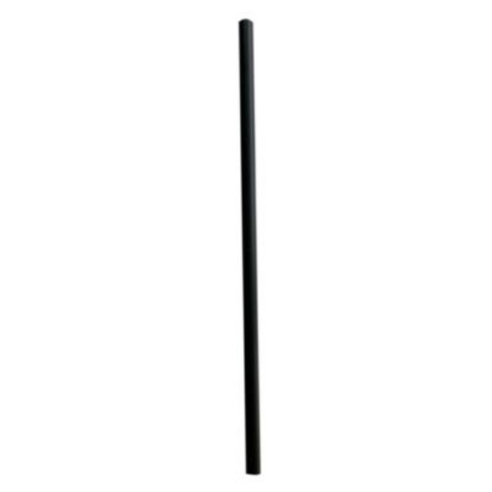 Picture of Jumbo Straws, 7.75", Polypropylene, Black, 12,500/Carton