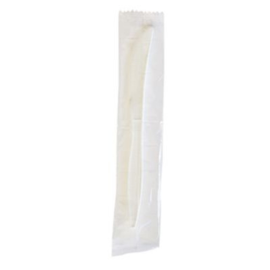 Picture of Mediumweight Wrapped Polypropylene Cutlery, Knife, White, 1,000/Carton