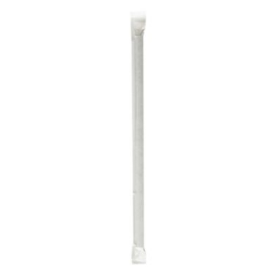 Picture of Wrapped Jumbo Paper Straws, 7.75", Paper, Black, 1,280/Carton