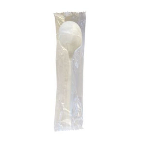 Picture of Mediumweight Polypropylene Cutlery, Teaspoon, White, 1,000/Carton