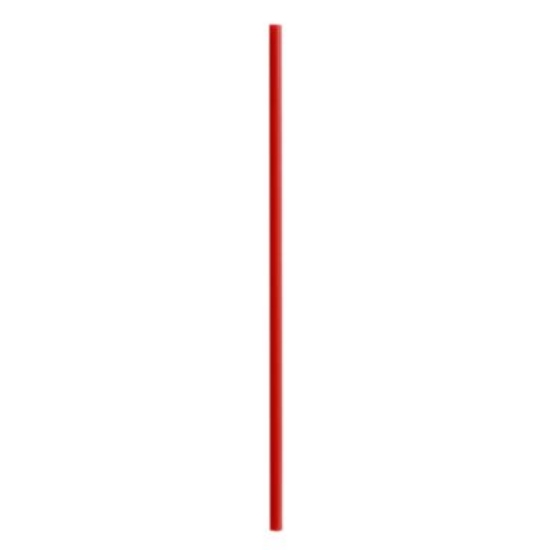 Picture of Jumbo Straws, 5.25", Polypropylene, Red, 10,000/Carton