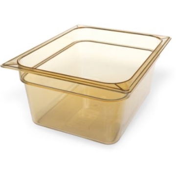 Picture of StorPlus High Heat Food Pan, 8.7 qt, 10.38 x 12.75 x 6, Amber, Plastic