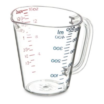 Picture of Commercial Measuring Cup, 1 pt, Clear