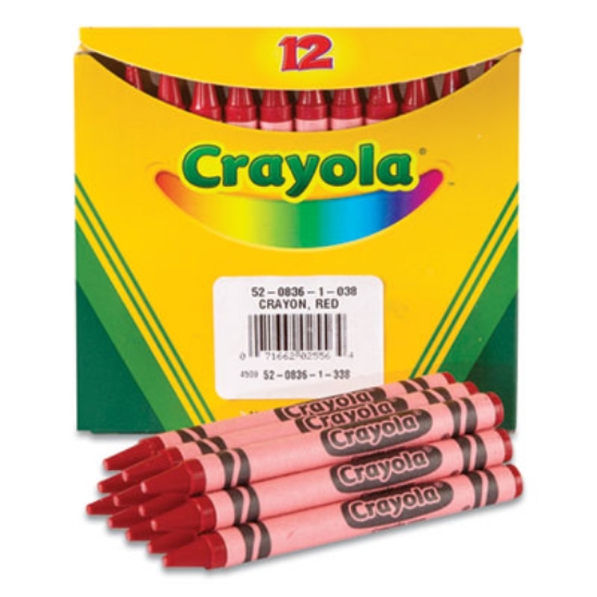 Picture of CRAYON,ALL,RED,12/BX