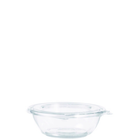 Picture of SafeSeal Tamper-Resistant, Tamper-Evident Bowls with Flat Lid, 8 oz, 5.5" Diameter x 1.7" h, Clear, 240/Carton