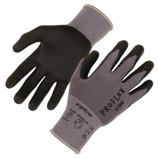Picture of ProFlex 7000 Nitrile-Coated Gloves Microfoam Palm, Gray, X-Small, Pair, Ships in 1-3 Business Days