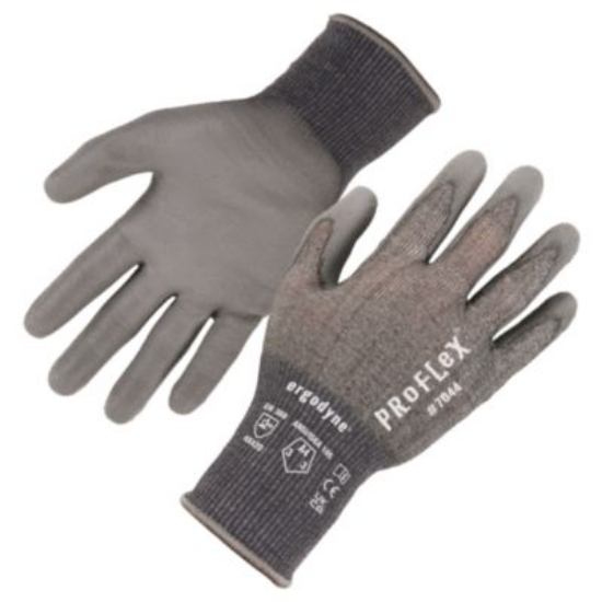 Picture of ProFlex 7044 ANSI A4 PU Coated CR Gloves, Gray, X-Small, Pair, Ships in 1-3 Business Days