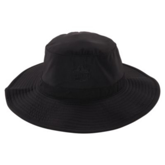 Picture of Chill-Its 8939 Cooling Bucket Hat, Polyester/Spandex, One Size Fits Most, Black, Ships in 1-3 Business Days