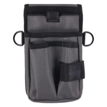 Picture of Arsenal 5568 Belt Loop Tool Pouch w/Device Holster, 4 Compartments, 5 x 2 x 8.5, Polyester, Gray, Ships in 1-3 Business Days