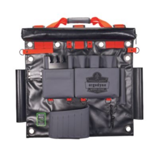 Picture of Arsenal 5710 Bucket Truck Tool Board, Tethering Points, 8 Compartments, 24" x 22", Tarpaulin, Gray, Ships in 1-3 Bus Days