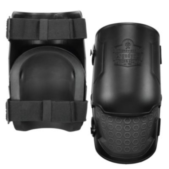 Picture of Proflex 360 Hard Shell Hinged Knee Pads w/Non-Marring Cap, Buckle, One Size Fits Most, Black, Pair, Ships in 1-3 Bus Days