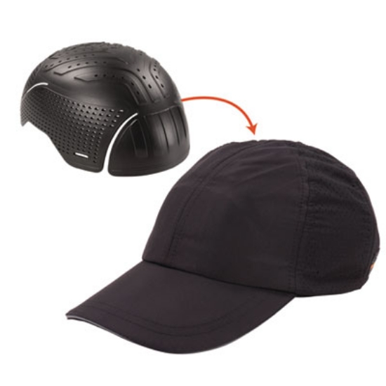 Picture of Skullerz 8947 Lightweight Baseball Hat and Bump Cap Insert, X-Small/Small, Black, Ships in 1-3 Business Days
