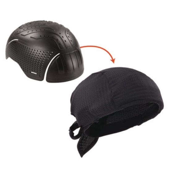 Picture of Skullerz 8948 Mesh Do Rag Bandana and Bump Cap Insert, Black, Ships in 1-3 Business Days