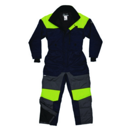 Picture of N-Ferno 6475 Insulated Freezer Coverall, Small, Navy, Ships in 1-3 Business Days