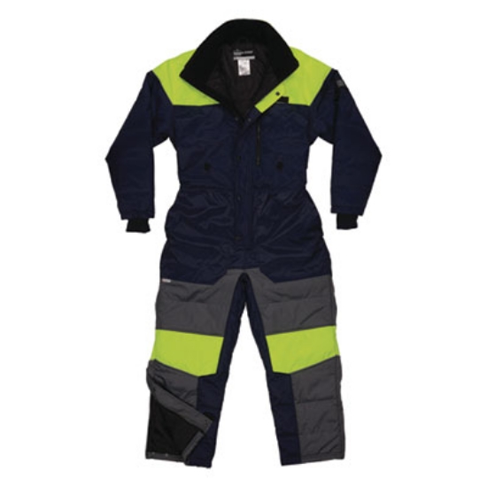 Picture of N-Ferno 6475 Insulated Freezer Coverall, Large, Navy, Ships in 1-3 Business Days