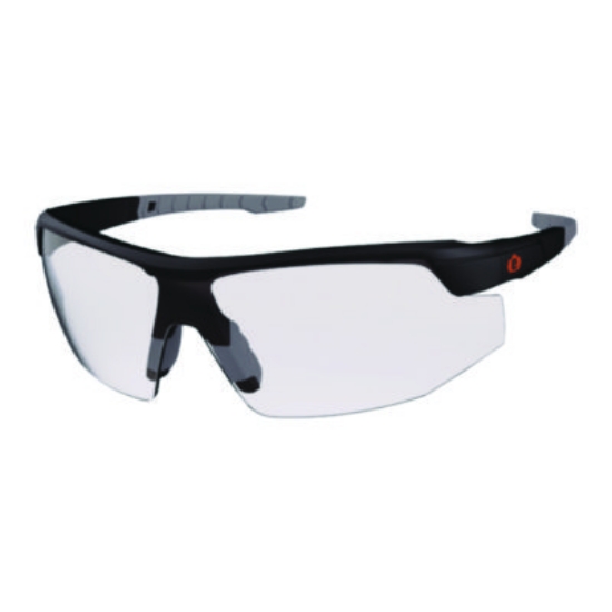 Picture of Skullerz SKOLL Anti-Scratch/Anti-Fog Safety Glasses, Matte Black Nylon Frame, Clear PolyCarb Lens, Ships in 1-3 Bus Days