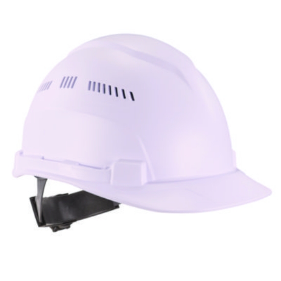 Picture of Skullerz 8966 Class C Lightweight Cap-Style Hard Hat, Adjustable Venting, 6-pt Rachet Suspension, White,Ships in 1-3 Bus Days