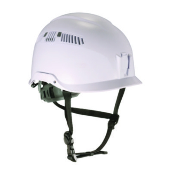 Picture of Skullerz 8977 Class C Safety Helmet with Adjustable Venting, 6-Point Rachet Suspension, White, Ships in 1-3 Business Days