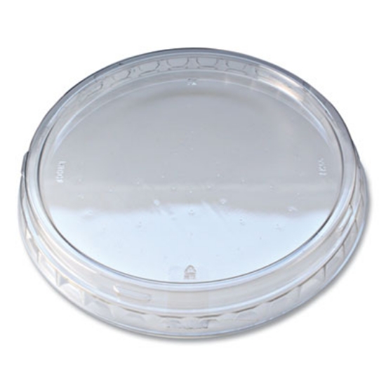 Picture of Recycleware Round Deli Container Lids, Clear, Plastic, 500/Carton