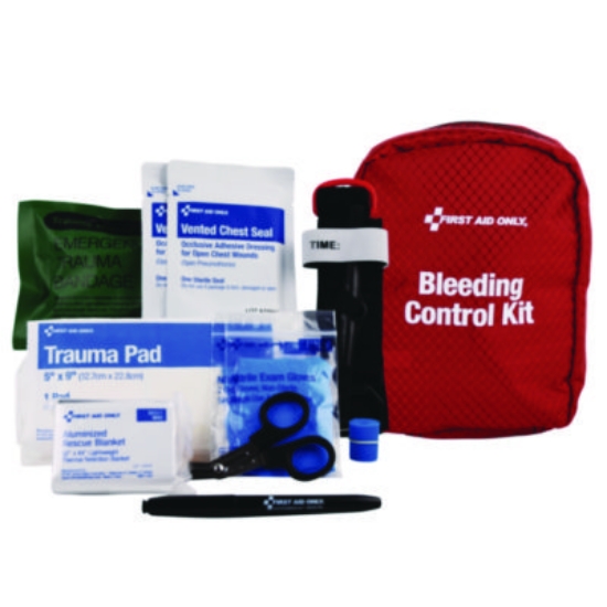 Picture of Right Response Bleeding Control Kit for Limb and Chest Wounds, 16 Pieces, Fabric Pouch